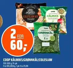 Coop Obs Coop kålmiks/grønnkål/coleslaw tilbud