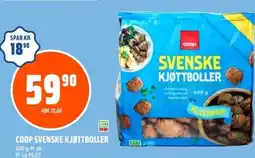 Coop Obs Coop svenske kjøttboller tilbud