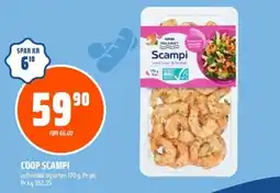 Coop Obs Coop scampi tilbud