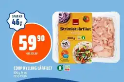 Coop Obs Coop kylling lårfilet tilbud