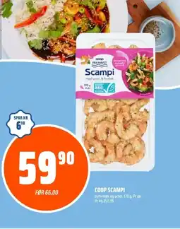 Coop Obs Coop scampi tilbud