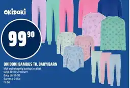Coop Obs Okidoki bambus til baby/barn tilbud