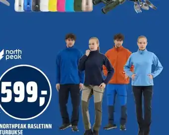 Coop Obs Northpeak rasletinn turbukse tilbud