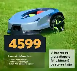 Megaflis Grouw robotklipper Core+ tilbud