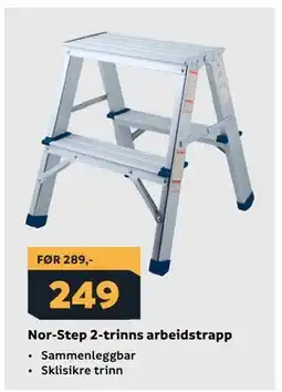 Megaflis Nor-Step 2-trinns arbeidstrapp tilbud