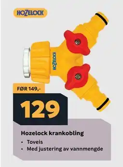 Megaflis Hozelock krankobling tilbud