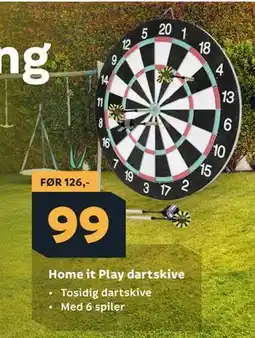 Megaflis Home it Play dartskive tilbud