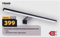 Megaflis Trend Stine led baderomslampe dimtowarm sort tilbud