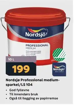 Megaflis Nordsjø Professional mediumsparkel/LS 104 tilbud