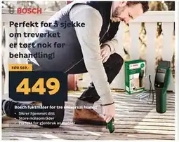 Megaflis Bosch fuktmåler for tre universal humid tilbud