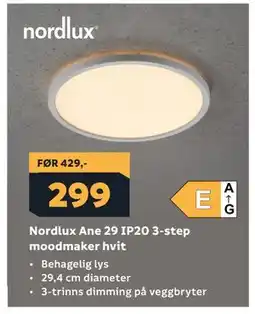 Megaflis Nordlux Ane 29 IP20 3-step moodmaker hvit tilbud