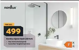 Megaflis Nordlux Sjaver Bath LED hvit tilbud