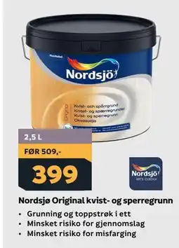 Megaflis Nordsjø Original kvist- og sperregrunn tilbud