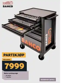 Megaflis Bahco verktøyvogn tilbud