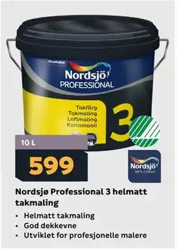 Megaflis Nordsjø Professional 3 helmatt takmaling tilbud