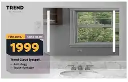 Megaflis Trend Cloud lysspeil tilbud