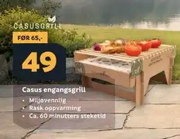 Megaflis Casus engangsgrill tilbud
