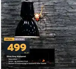 Megaflis Silver Grey Wallpanel tilbud