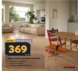 Megaflis Egger Sand Baronia Oak laminatgulv tilbud