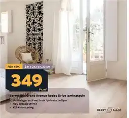 Megaflis BerryAlloc Grand Avenue Rodeo Drive laminatgulv tilbud