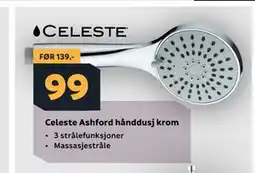 Megaflis Celeste Ashford hånddusj krom tilbud