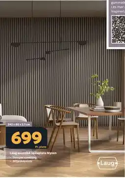 Megaflis Laug akustikk spileplate Mysen tilbud