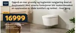 Megaflis Grohe Sensia Pro vegghengt dusjtoalett tilbud