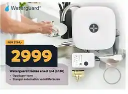 Megaflis Waterguard trådløs enkel 3/4 (dn20) tilbud