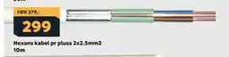 Megaflis Nexans kabel pr pluss 2x2.5mm2 10m tilbud