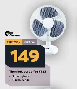 Megaflis Thermex bordvifte FT23 tilbud