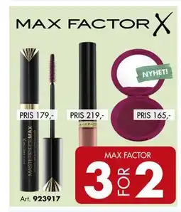 Sparkjøp MAX FACTOR tilbud