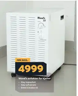Megaflis Wood’s avfukter for kjeller tilbud