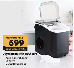 Megaflis Day isbitmaskin 110w sort tilbud