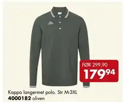 Sparkjøp Kappa langermet polo tilbud