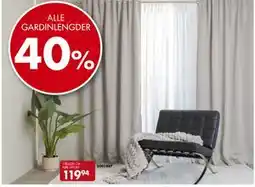 Sparkjøp ALLE GARDINLENGDER tilbud