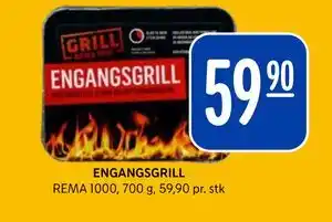 Rema 1000 ENGANGSGRILL tilbud