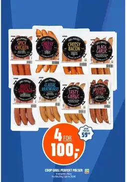 Coop Obs COOP GRILL PERFEKT PØLSER tilbud