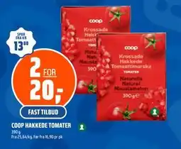 Coop Obs COOP HAKKEDE TOMATER tilbud