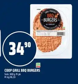 Coop Obs COOP GRILL BBQ BURGERS tilbud