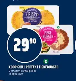 Coop Obs COOP GRILL PERFEKT FISKEBURGER tilbud