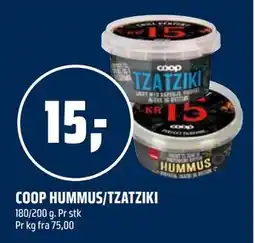 Coop Obs COOP HUMMUS/TZATZIKI tilbud