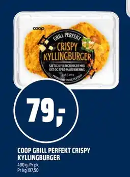 Coop Obs COOP GRILL PERFEKT CRISPY KYLLINGBURGER tilbud