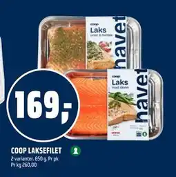 Coop Obs COOP LAKSEFILET tilbud