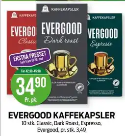 Kiwi EVERGOOD KAFFEKAPSLER tilbud