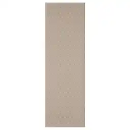 IKEA Morum Teppe flatvevd, inne/ute, beige, 80x250 cm tilbud
