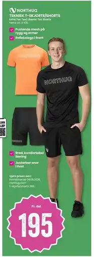 Sport Outlet TEKNISK T-SKJORTE/SHORTS tilbud