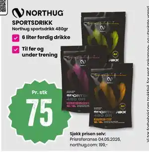 Sport Outlet SPORTSDRIKK tilbud