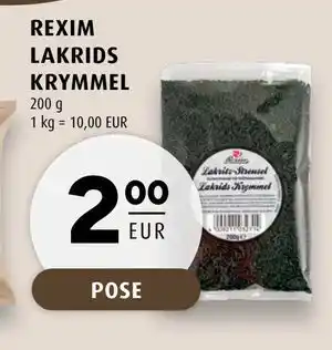 Scandinavian Park REXIM LAKRIDS KRYMMEL, EUR 2 tilbud