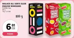 Scandinavian Park MALACO ALL SORTS ELLER ENGLISH WINEGUMS, EUR 6.01 tilbud