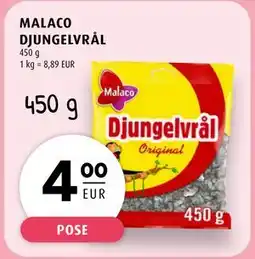 Scandinavian Park MALACO DJUNGELVRÅL, EUR 4 tilbud